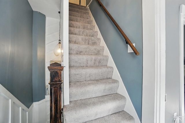 view of stairs