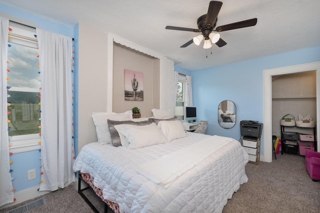 21141/2 Glenway Ave, Covington, KY 41014 - carpeted bedroom with a ceiling fan
