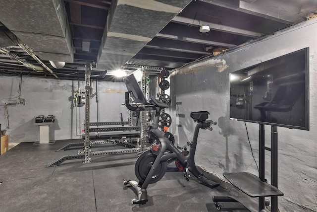 view of workout area