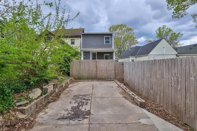 view of patio / terrace with a fenced backyard