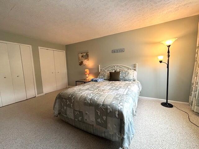 40 Fairway Ct Unit 14, Perry Park, KY 40363 - carpeted bedroom with a textured ceiling and multiple closets