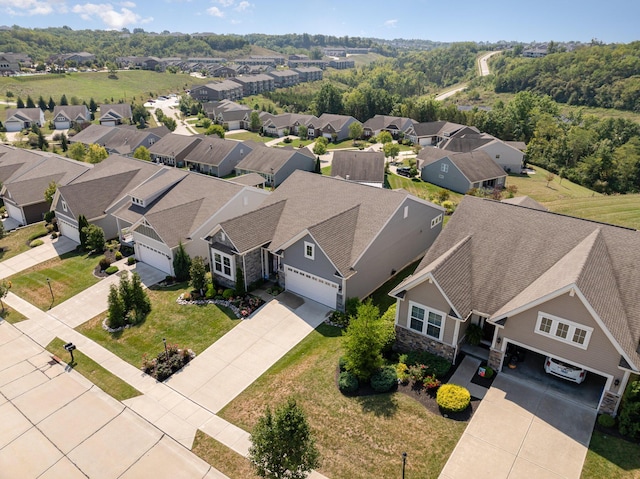 birds eye view of property featuring a residential view