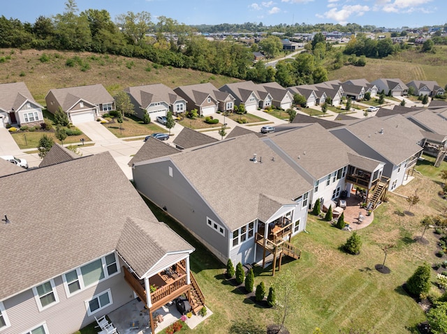 drone / aerial view featuring a residential view
