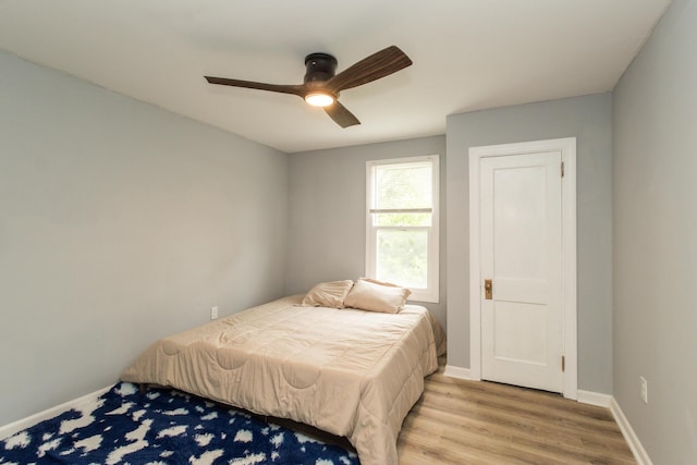 510 Fox St, Elsmere, KY 41018 - bedroom featuring wood finished floors, baseboards, and a ceiling fan