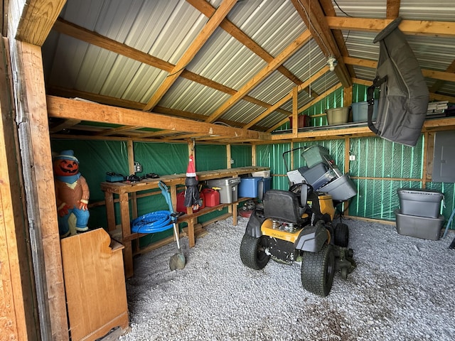 view of storage room
