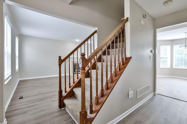 1609 Woodfield Ct, Hebron, KY 41048 - stairs with wood finished floors