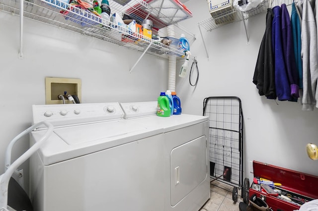 laundry area featuring independent washer and dryer
