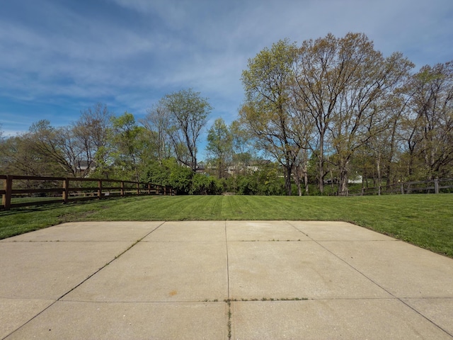 view of patio with fence