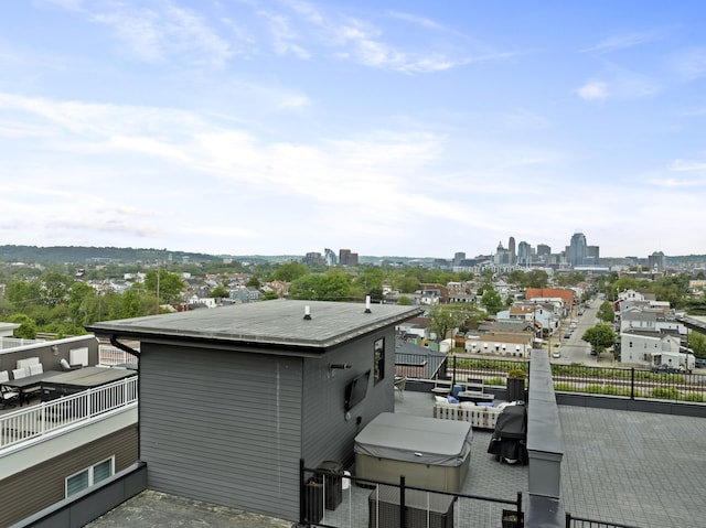exterior space with a view of city