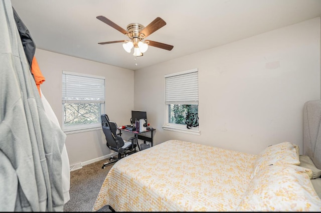 621 Edgecliff Rd, Covington, KY 41014 - carpeted bedroom with baseboards and a ceiling fan