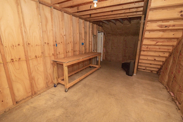 view of basement