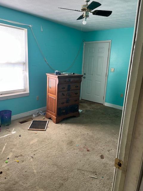 407 E E Shelby St, Falmouth, KY 41040 - unfurnished room with carpet floors, baseboards, and ceiling fan