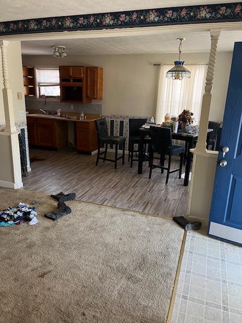 407 E E Shelby St, Falmouth, KY 41040 - dining room with light wood-type flooring