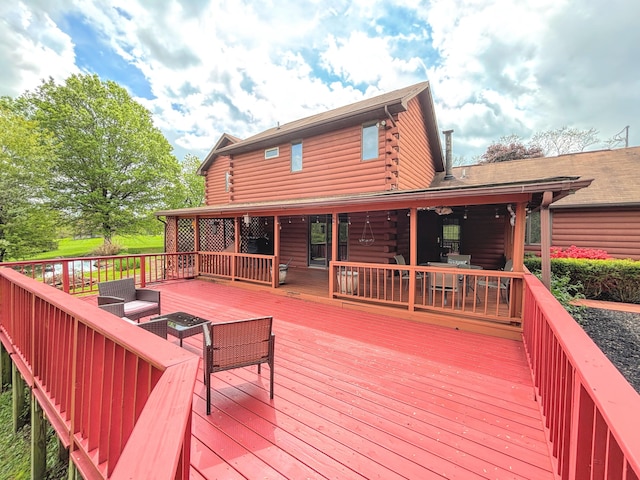 1376 Symbo Ln, Walton, KY 41094 - deck featuring an outdoor hangout area