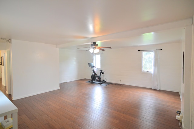 1376 Symbo Ln, Walton, KY 41094 - interior space with plenty of natural light, ceiling fan, and wood finished floors