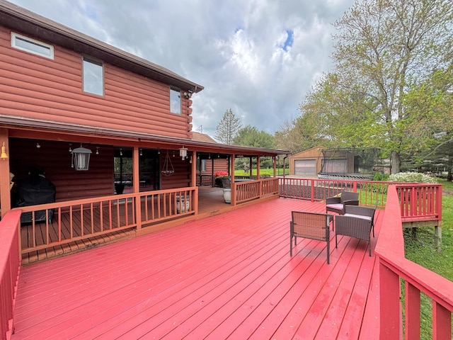 1376 Symbo Ln, Walton, KY 41094 - deck featuring an outdoor structure