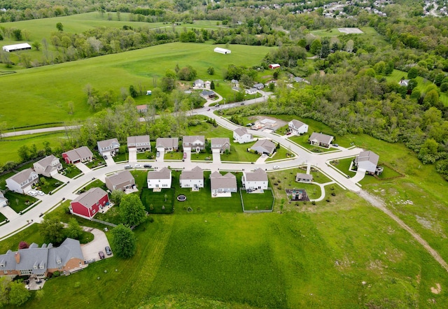 aerial view of residential area