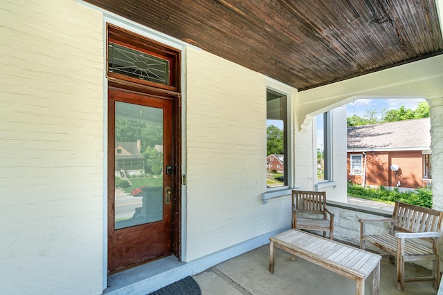 816 Highland Ave, Fort Wright, KY 41011 - doorway to property with a porch and brick siding