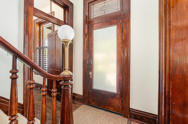 816 Highland Ave, Fort Wright, KY 41011 - entrance foyer with baseboards and stairs