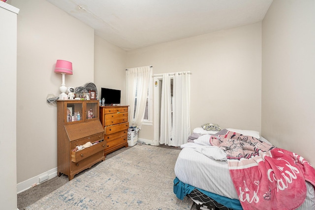 bedroom with baseboards