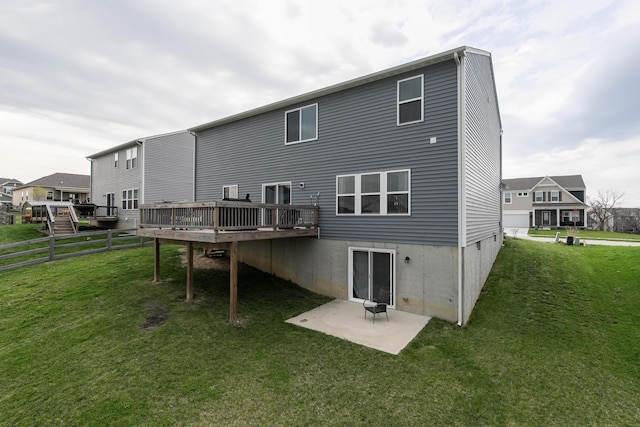 12062 Ambruzzi Dr, Walton, KY 41094 - back of house featuring a wooden deck and a patio