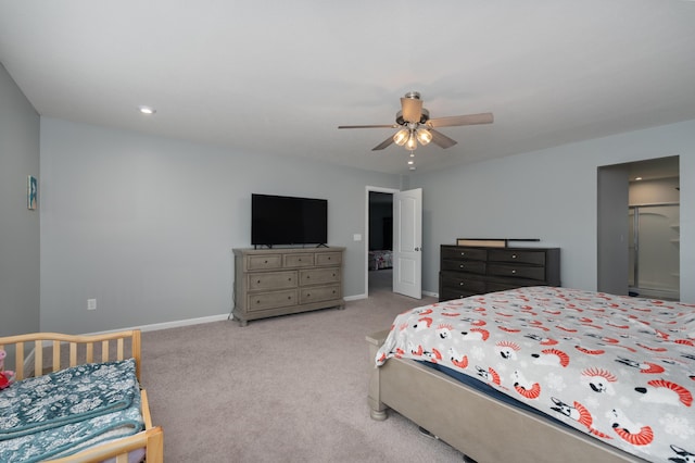 12062 Ambruzzi Dr, Walton, KY 41094 - bedroom with carpet flooring, baseboards, and a ceiling fan
