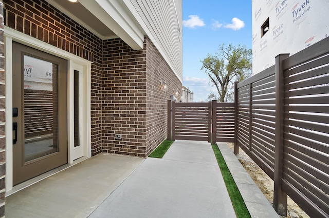 view of patio / terrace with fence