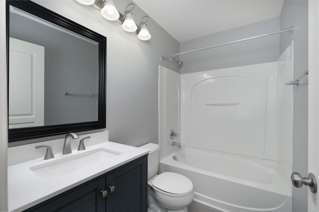2387 Ambrato Way Unit 2-307, Covington, KY 41017 - bathroom featuring toilet, vanity, and shower / washtub combination