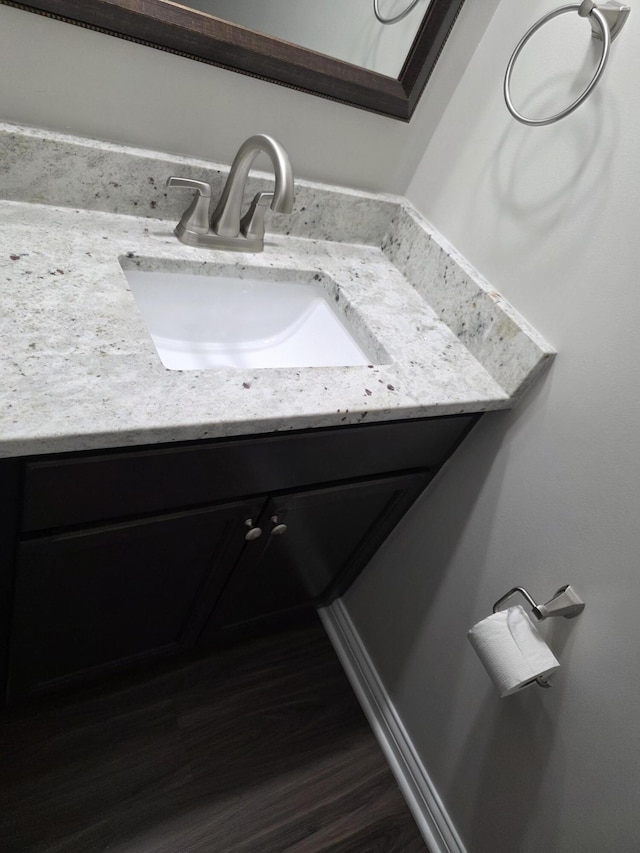 2964 Holly Hill Dr, Burlington, KY 41005 - bathroom featuring vanity and wood finished floors