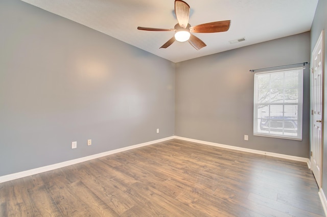 517 Ivy Ridge Dr, Cold Spring, KY 41076 - empty room featuring baseboards, a ceiling fan, and wood finished floors
