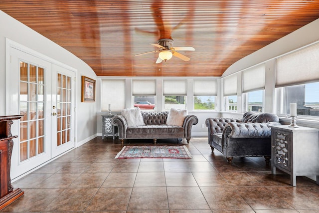 214 Clifton Ave, Newport, KY 41071 - sunroom / solarium with french doors, healthy amount of natural light, and lofted ceiling
