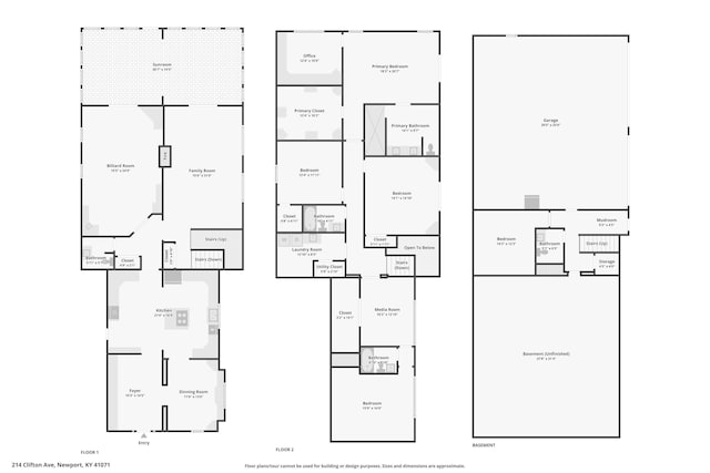 214 Clifton Ave, Newport, KY 41071 - property floor plan