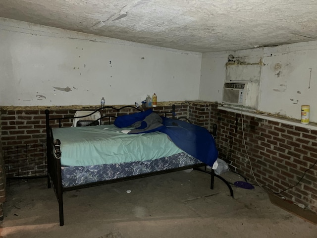 4910 Fowler Creek Rd, Covington, KY 41017 - bedroom featuring cooling unit and concrete flooring