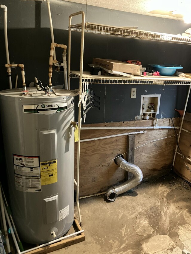 4910 Fowler Creek Rd, Covington, KY 41017 - utility room with electric water heater