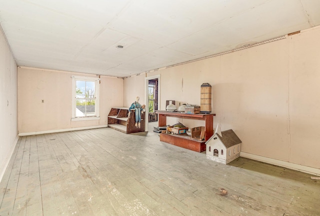 7595 Willow Lenoxburg Rd, Foster, KY 41043 - sitting room featuring wood-type flooring and baseboards