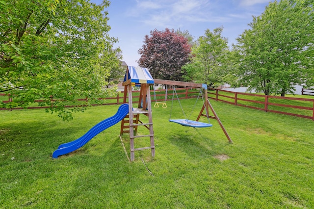 view of jungle gym