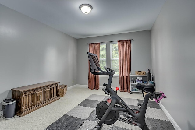 2282 Treetop Ln, Hebron, KY 41048 - exercise room featuring carpet and baseboards