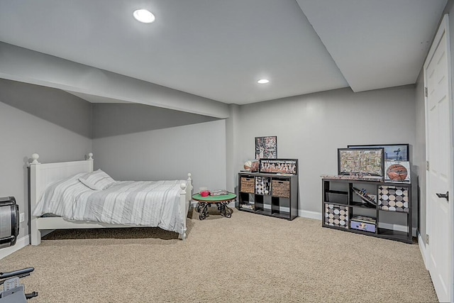 2282 Treetop Ln, Hebron, KY 41048 - bedroom with carpet flooring, baseboards, and recessed lighting
