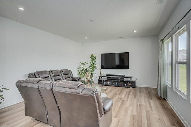 1782 Autumn Maple Dr, Independence, KY 41051 - living area featuring light wood-type flooring, recessed lighting, and baseboards