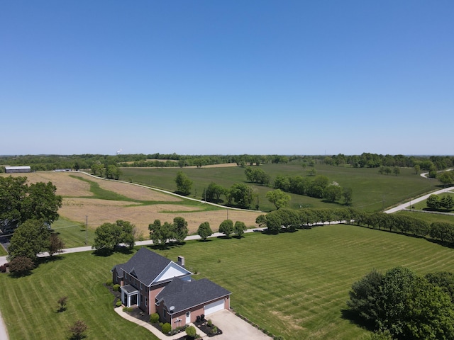 aerial view of sparsely populated area