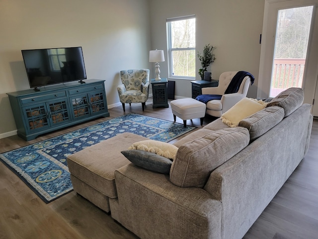6403 Arabian Dr, Independence, KY 41051 - living area with wood finished floors and baseboards