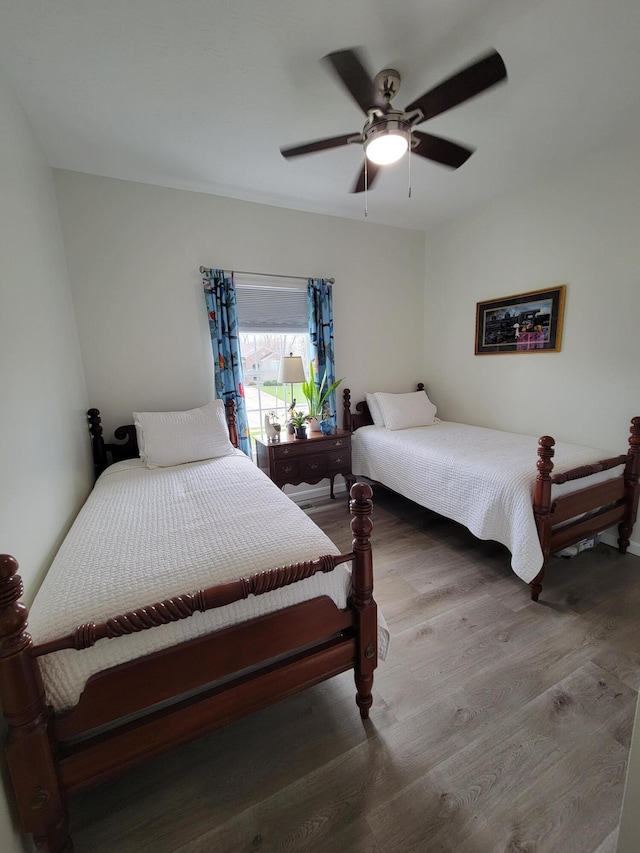 6403 Arabian Dr, Independence, KY 41051 - bedroom featuring wood finished floors and a ceiling fan