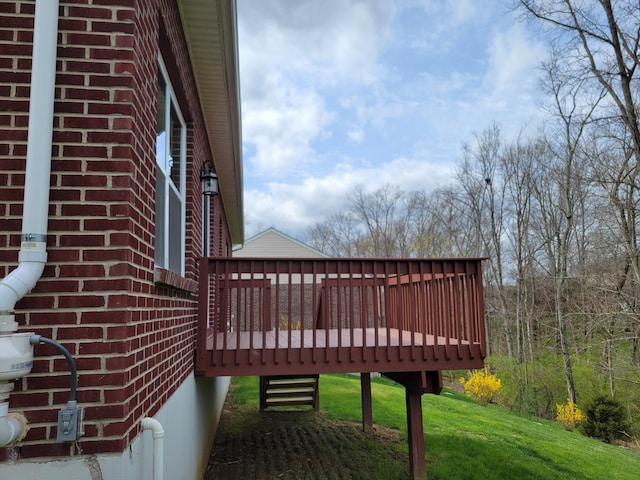 6403 Arabian Dr, Independence, KY 41051 - wooden deck featuring a lawn