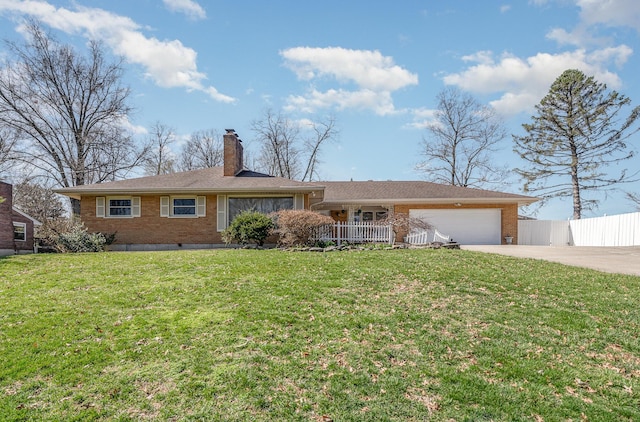29 Edgewood Rd, Edgewood, KY 41017 - view of front of property with brick siding, driveway, a garage, and a chimney