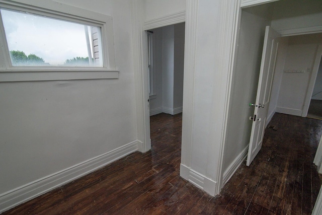 3213 Decoursey Ave, Covington, KY 41015 - hallway with dark wood finished floors and baseboards
