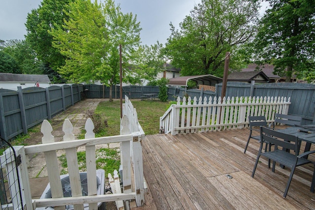 3213 Decoursey Ave, Covington, KY 41015 - wooden terrace featuring a fenced backyard