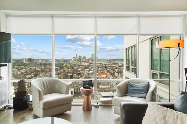 120 Main St Unit 306, Newport, KY 41071 - sunroom / solarium with a view of skyline and plenty of natural light