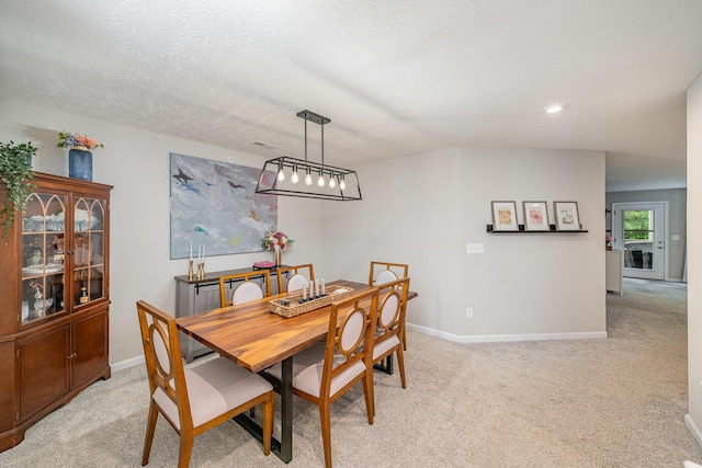 2263 Piazza Rdg, Covington, KY 41017 - dining space with baseboards, light carpet, and recessed lighting