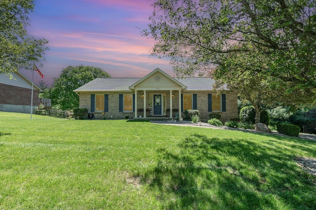 37 Pinhook Pl, Crittenden, KY 41030 - ranch-style house with a front lawn and brick siding