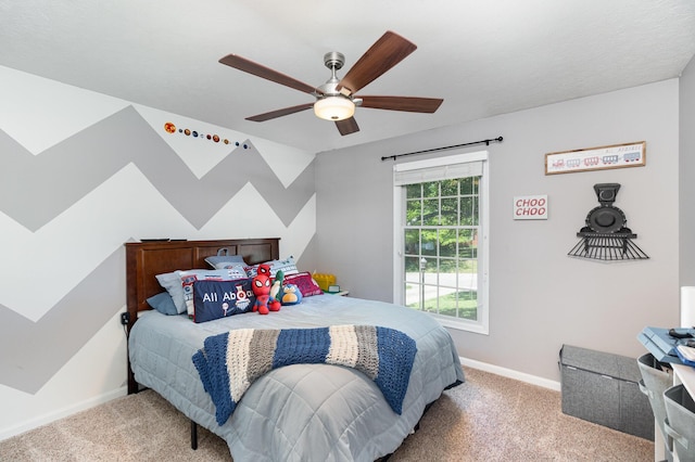 37 Pinhook Pl, Crittenden, KY 41030 - bedroom with light carpet, baseboards, and ceiling fan